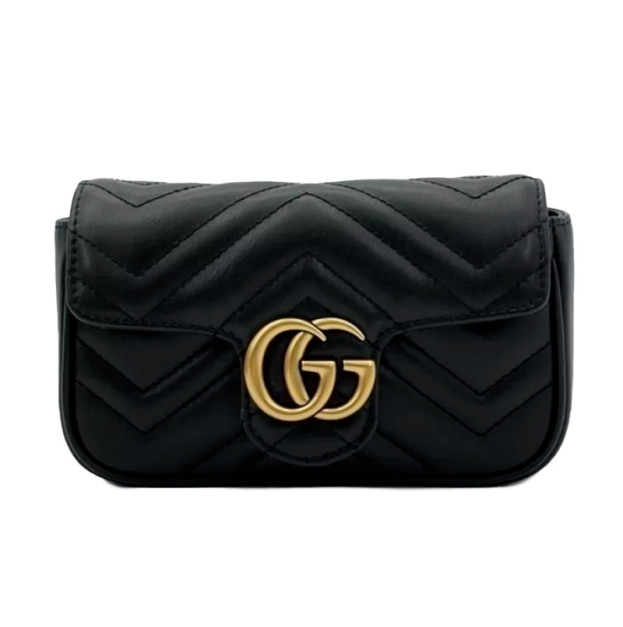 Сумка Gucci Marmont Mini Black Gold 443497 DTDIC 1000