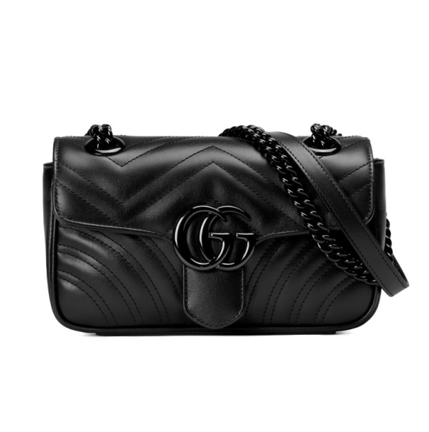Сумка Gucci Marmont Mini Shoulder Bag Black Hardware 446744 DTDFV 1000