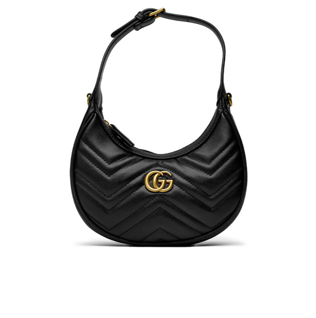 Сумка Gucci Half Moon Marmont Leather Shoulder Bag 864452 AKJ9I 1000