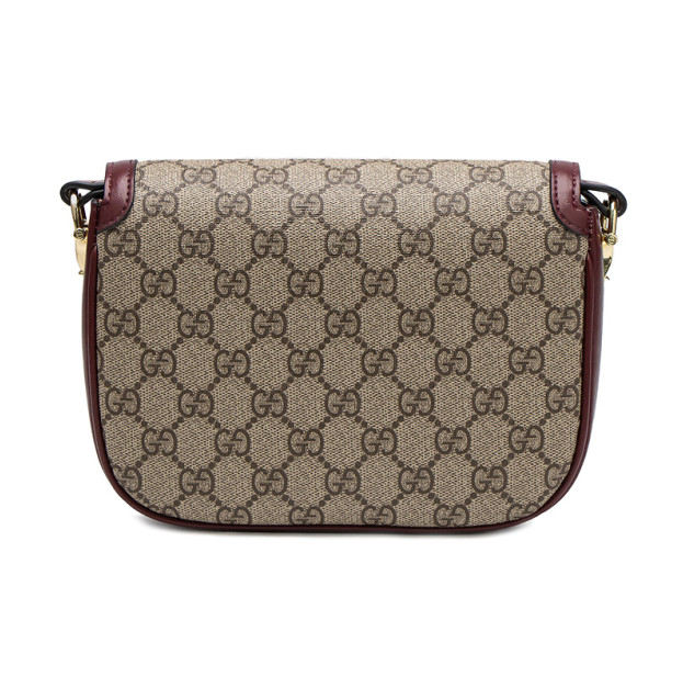 Сумка Gucci Horsebit 1955 Mini Bag Beige Burgundy 441555 BLKCD 2015