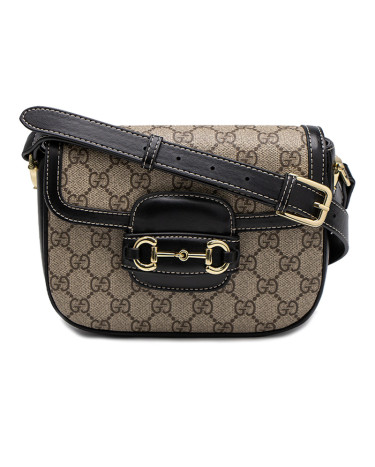 Gucci Horsebit 1955 Mini Bag Beige Black 441555 BLKCD 2016