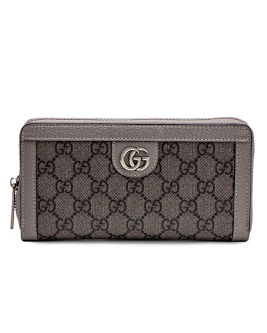 Гаманець Gucci Ophidia GG Zip Around Wallet Grey Silver