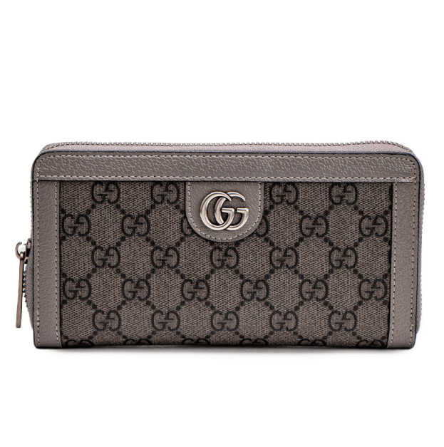 Гаманець Gucci Ophidia GG Zip Around Wallet Grey Silver