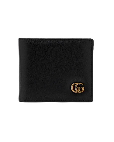 Gucci Leather GG Marmont Coin Wallet Black