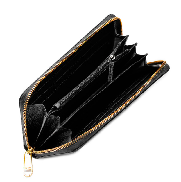 Гаманець Gucci Marmont Zipper Wallet Black Gold