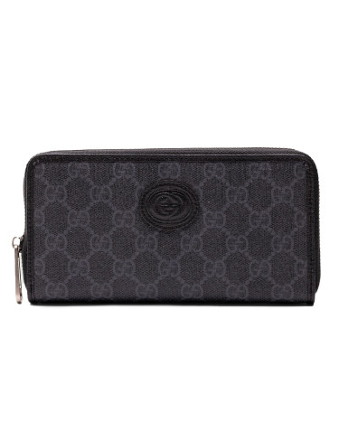 Гаманець Gucci Ophidia GG Zip Around Wallet Grey