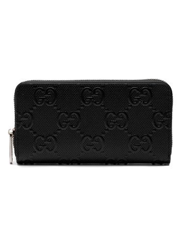 Гаманець Gucci Wallet Black Embossed Leather