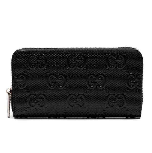 Гаманець Gucci Wallet Black Embossed Leather