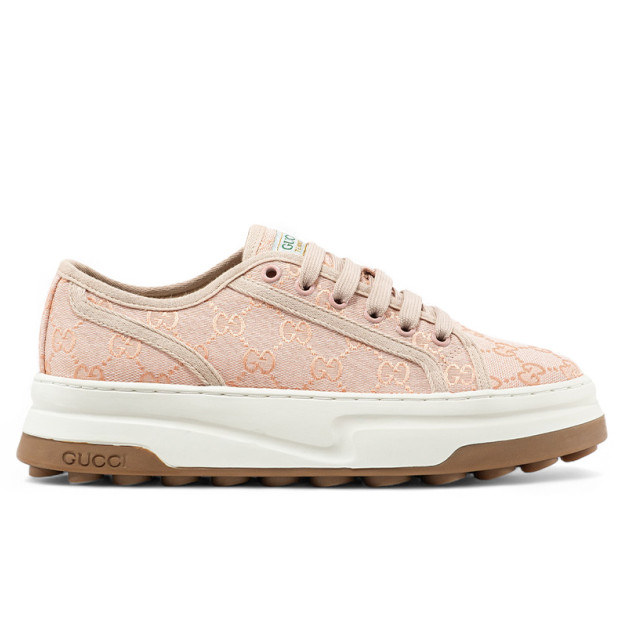 Gucci GG Canvas Sneakers Pink White