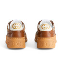 Gucci GG Brown Leather Canvas 676092 UPG20 2866