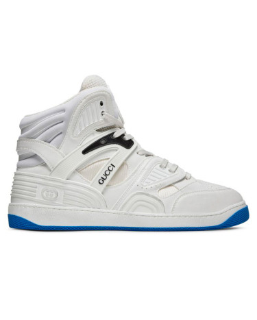 Gucci Basket High White Blue 661301 2SHA0 9014