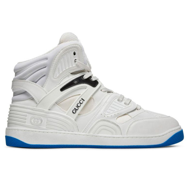 Gucci Basket High White Blue 661301 2SHA0 9014